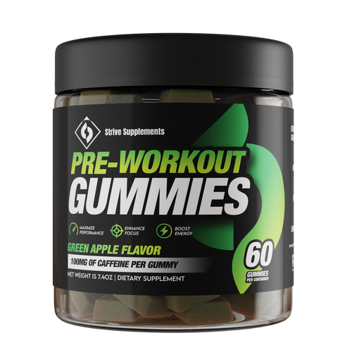 Strive Pre-Workout Gummies - Green Apple
