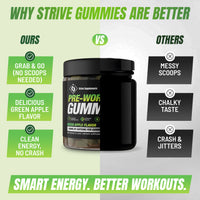 Strive Pre-Workout Gummies - Green Apple