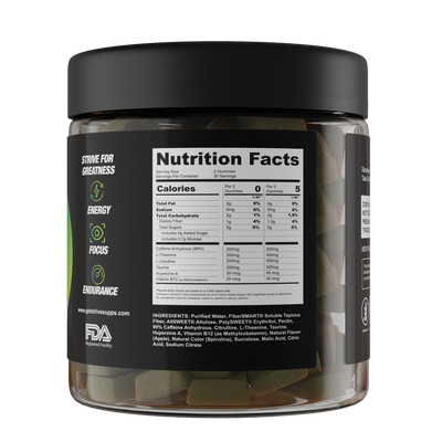 Strive Pre-Workout Gummies - Green Apple