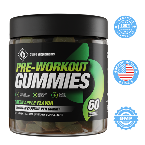 Strive Pre-Workout Gummies - Green Apple