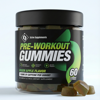Strive Pre-Workout Gummies - Green Apple