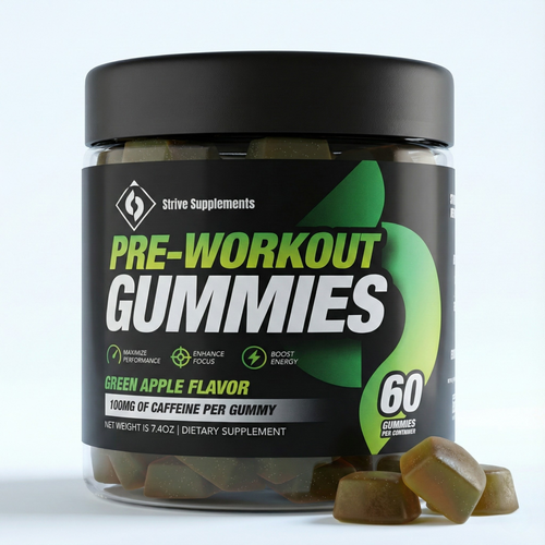 Strive Pre-Workout Gummies - Green Apple