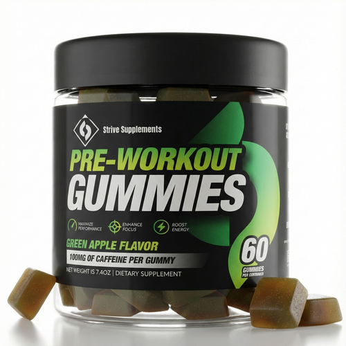 Strive Pre-Workout Gummies - Green Apple